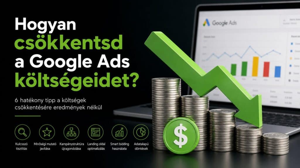 Hogyan csökkentsd a Google Ads költségeidet felirat