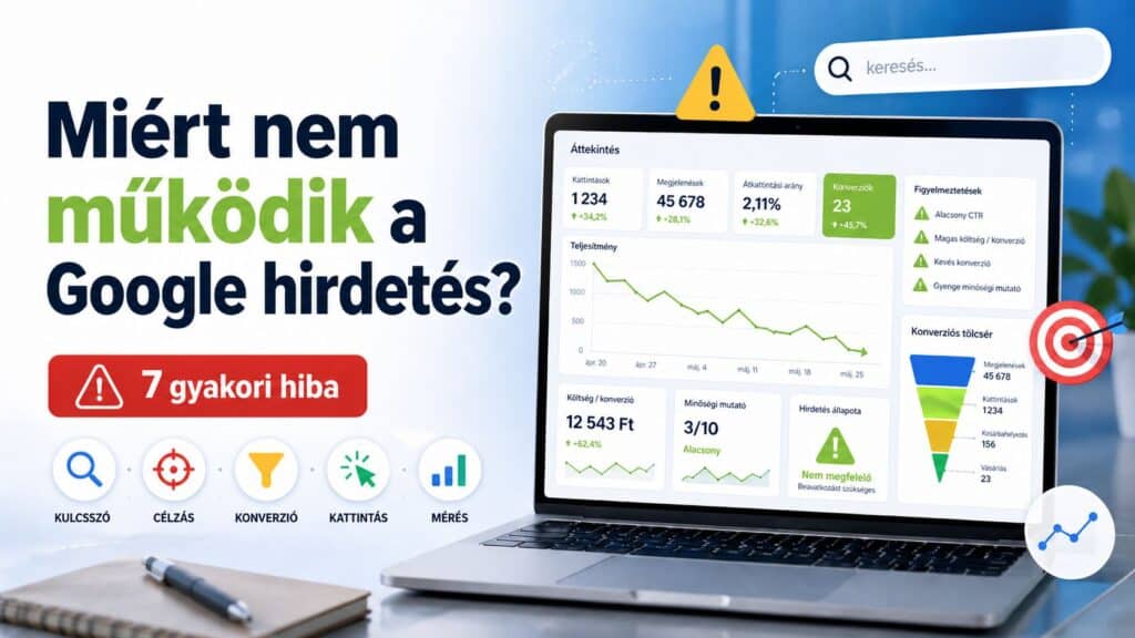 Miért nem működik a Google Ads hirdetésed felirat